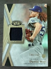 2020 Topps Tier One Dustin May Rookie Jersey Relic RC LA Dodgers serial /395