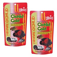Hikari USA Cichlid Gold Pellets Fish Food 2 oz, Large 2 Pack