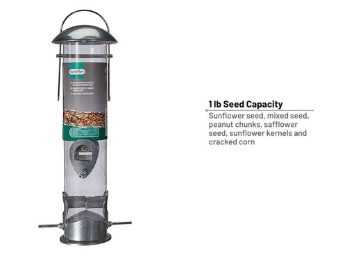 Gardman Large Heavy Duty Polished Seed Feeder Aluminium Easy Fill Feeder A01044 - Picture 7 of 9
