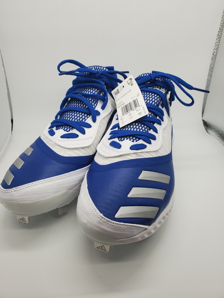 Blue Adidas Iced Out Baseball Cleats Adidas Men's ICON V BOUNCE