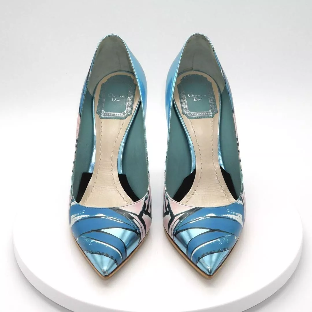Escarpins Christian Dior talon cuir multicolore EU35.5/US5.5 36213c