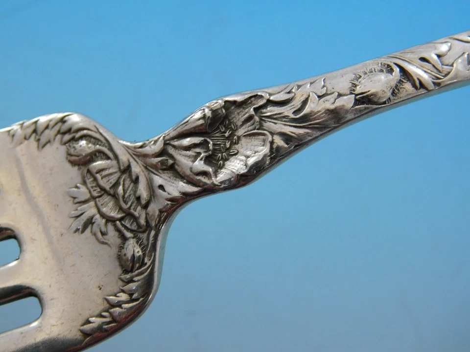 Tenedor de cena de plata esterlina Poppy by Gorham cubiertos de 7 1/2" Foto 4 de 4