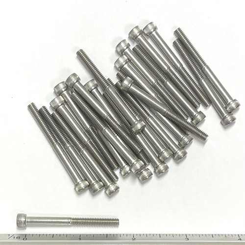 (PKG of 25) 8-32 x 1-3/4" Socket Head Cap Screw, PARTIAL THREAD, 18-8 Stainless - Picture 2 of 2