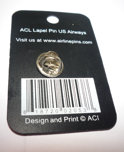 US AIRWAYS USA - Tail Fin Lapel Pin by Aviation Collectables NOS - Picture 3 of 4