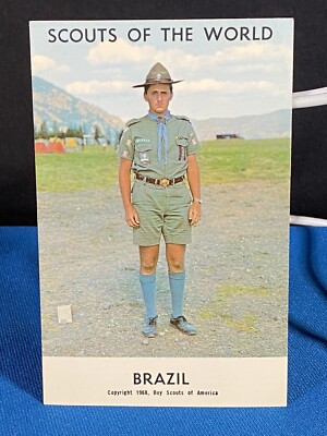 Brazil Scouts of the World 1968 BSOA Unposted Postcard