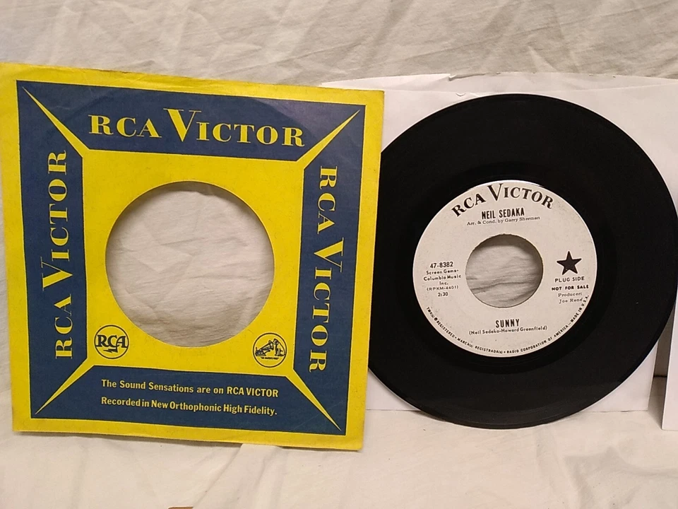 Neil Sedaka The Closest Thing To Heaven/ Sunny 45 RPM PROMO record lot of 2 1964 - Image 2 of 4