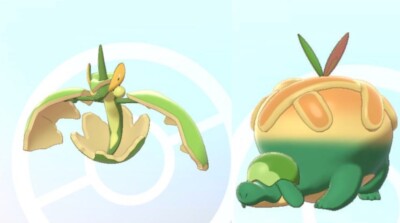 Shiny gmax Flapple und Appletun für Pokemon Schwert und Schild + 2 Meisterbälle