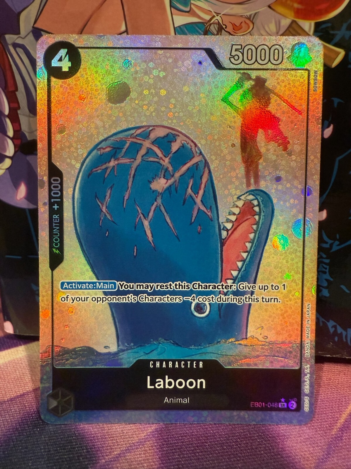 One Piece Laboon Alternate Art ENGLISH Super Rare NM Memorial Set EB01-048