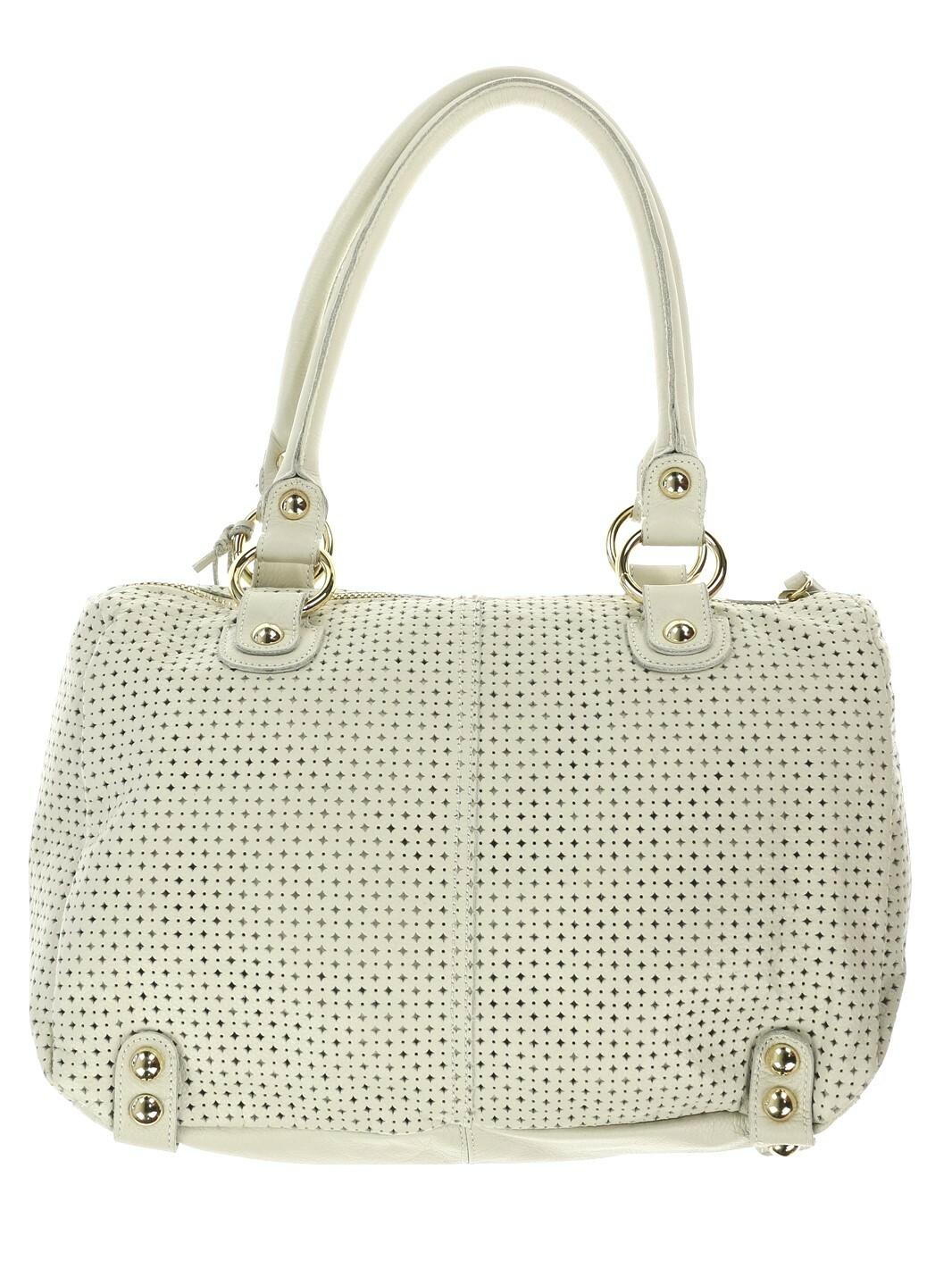 LP by Linea Pelle Dylan Perforated Leather Shoulder Bag-Bone 141386