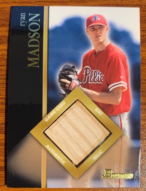 2002 Bowman Game Used Bat Relic #BR-RM Ryan Madson Philadelphia Phillies Used