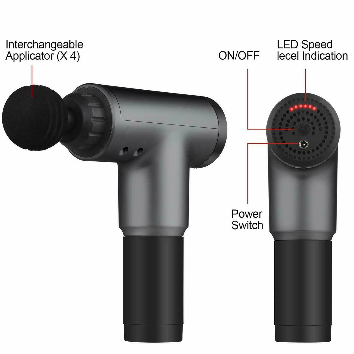 KH-320 HULKBUZZ Massage Gun Therapy Fascial Gun Tissue