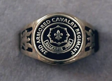 2nd Armored Cavalry Regiment ring 2d ACR Insignia 2nd Dragoons Toujours Pret
