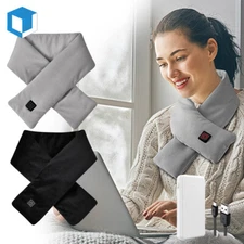 Electric Heated Scarf 3 Heating Levels Rechargeable Neck Warmer for Men Women