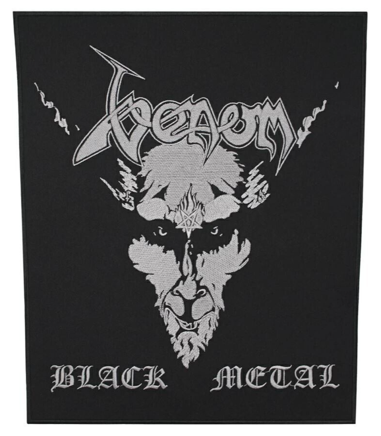 Venom Black Metal Embroidered Back Patch English Heavy Thrash