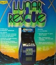 Lunar Rescue Arcade Flyer 1979 Original  Game Art Retro Classic 8.5" x 11" Retro image
