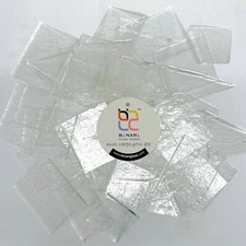 CLEAR Fusible Glass (COE System 96) Scrap Pieces Glass Mosaic Tiles - 1.5 LB