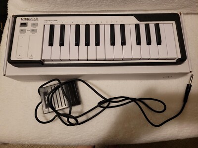 Arturia MicroLab Small 25-Key MIDI Controller, Black Open Box w/ Sustain Pedal