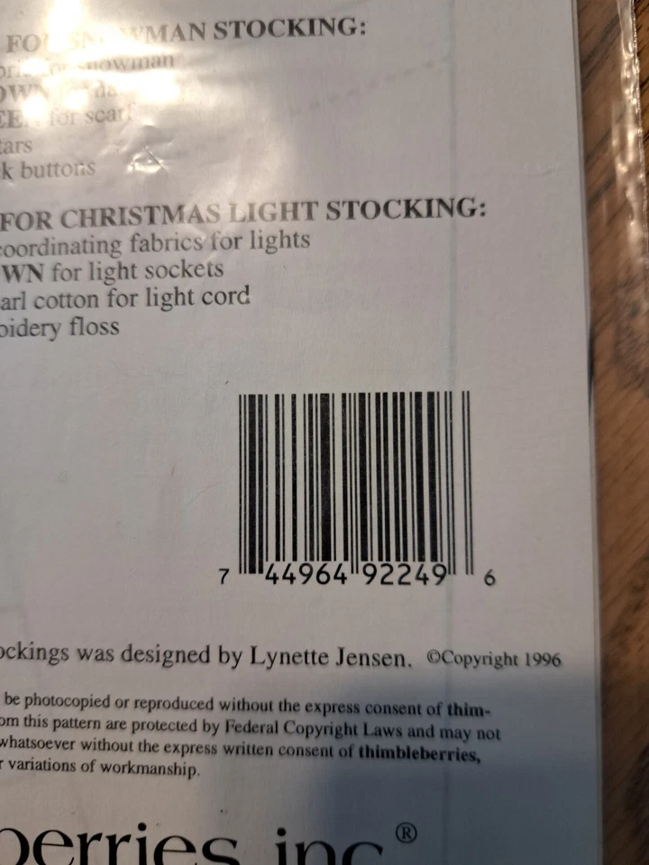 Fireside Socks II Christmas stocking decor felt wool pattern - Image 3 of 4