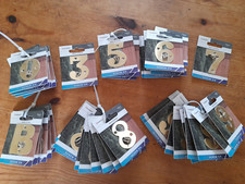 Door Furniture - Homebase 50mm Brass House Numbers