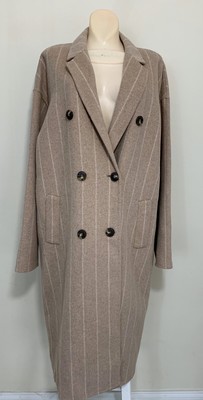 zara striped coat