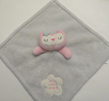 Baby Gear Pink Owl Gray Security Blanket Hello World