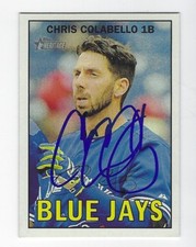Autographed Chris Colabello Toronto Blue Jays 2016 Topps Heritage Card #202