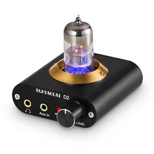 HIFI Tube Headphone Amplifier Desktop Audio Amp for Headsets Mini Stereo Preamp