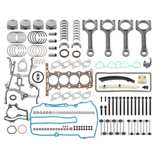 Engine Rebuild Kit + Gasket Piston Bearing Timing Chain Kit for Buick Chevy 1.4L