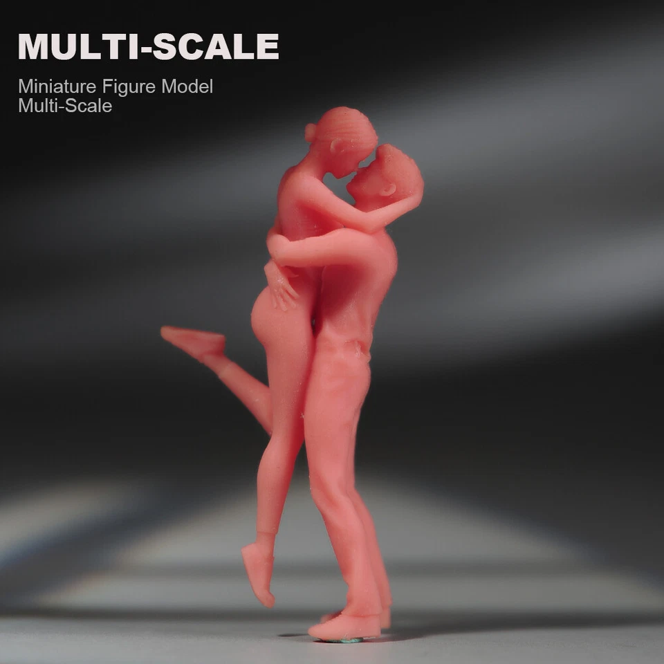 1/87 Couple Sweet Kiss Miniature Model Scene Prop Car Vehicle Toy - Изображение 2 из 4