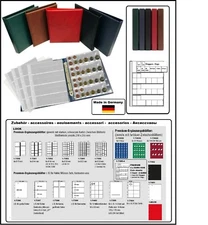 EURO COIN SETS COIN ALBUM OPTUS BLACK OP-341040-OV-G for 24 coin sets A-Z