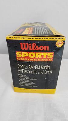 Lampe Torche Radio AM/FM Wilson Sports - Jaune, Pratique Et Polyvalente