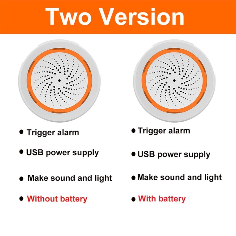 Control Switch USB Cable Smart Siren Home Security Sound And Light