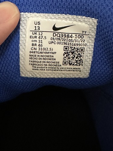 Zapatos deportivos para hombre Nike Air Max TW - azul corredor - talla 13 EE. UU. [DQ3984-100] - Imagen 7 de 7