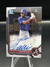 2022 Bowman Chrome Prospect Autographs CPA-TCS Tyler Collins ~ Atlanta Braves