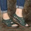 thumbnail 8 - Casual Non-Slip Large Size Lightweight Hollow slope sandals with fish mouth