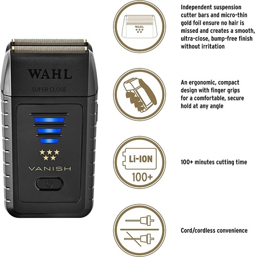 Afeitadora Wahl 5 Star Series Vanish doble lámina con cable/inalámbrica 8173-700 - NUEVA - Imagen 6 de 7