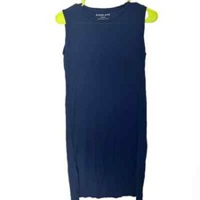 Everlane Luxe Drape Muscle Tank Blue Lyocell Dress sz XS