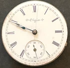 Antique 1898 Elgin Grade 130 Pocket Watch Movement Parts/Repair 0s 15j USA