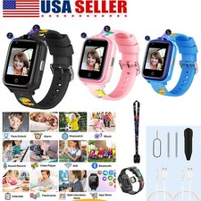 4G Kids Smart Watch Dual Camera GPS Tracker SOS Video Call Xmas Gift Boys Girls