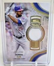 2021 Topps Tier One DERREK LEE Jersey Card # 121/299 CHICAGO CUBS