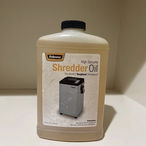 SHREDDER OIL Fellowes OEM paper shredder High Security Lubricant 32OZ CRC35058