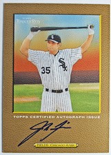 2005 Topps Turkey Josh Fields Gold Autograph 19/25 Baseball Card TRA-JF