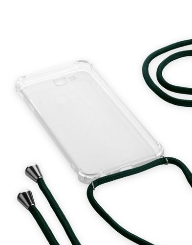 TPU Umhängetasche Handy Kette Hülle Case Cover mit Kordel Olive Höhenverstellbar - Picture 7 of 27
