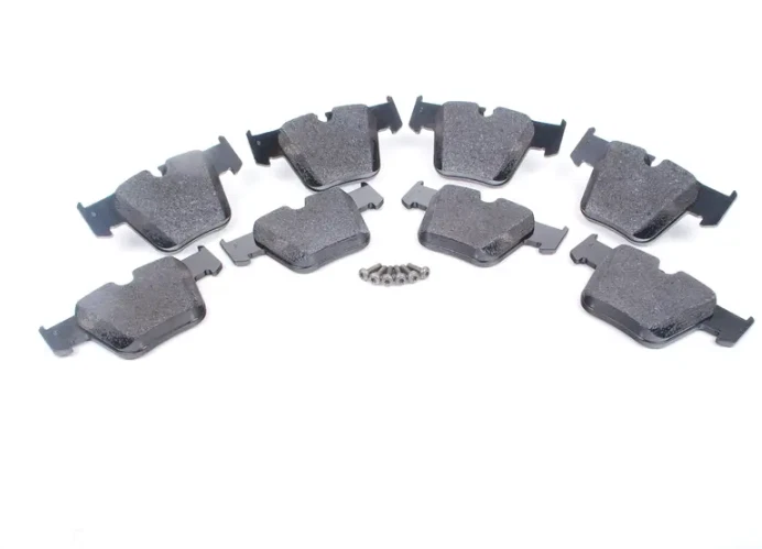 Juego de pastillas de disco de freno delanteras con sensor de desgaste para Mercedes CL63 CL65 S63 S65 Foto 2 de 4