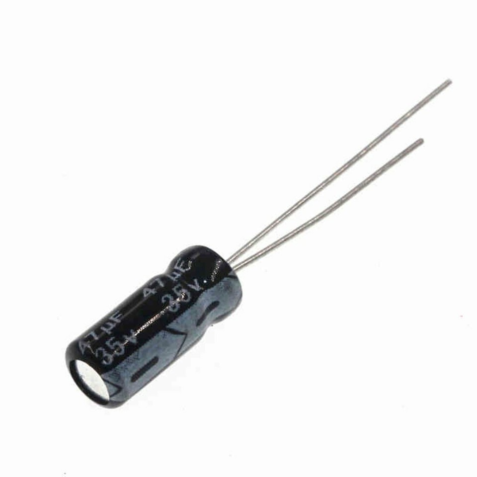 Condensador Electrolítico RS PRO, 47uF, ±20%, 35V Dc, Radial