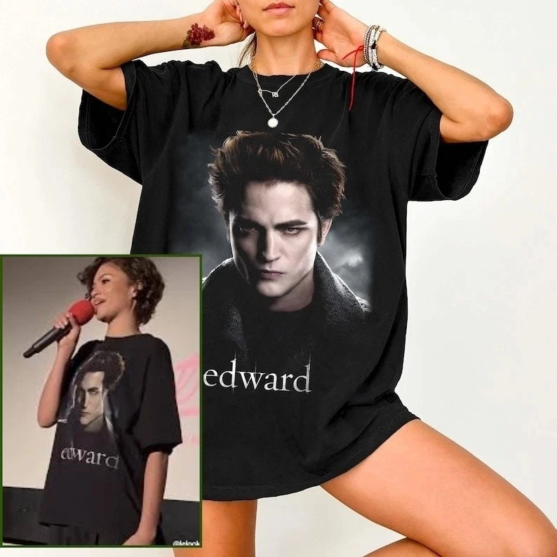 Edward Cullen Shirt Zendaya Wearing Edward Cullen Shirt Twilight Movie Tee