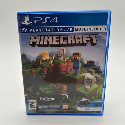 Minecraft PlayStation 4 PS4 Blue Mojang VR Mode CIB Complete Tested Working