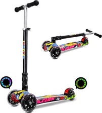 Kinderroller Kids Scooter Faltbar 3-Rad mit L...
