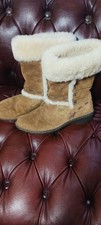 UGG 5674 Women s Brown Suede Shearling Fur Tr...