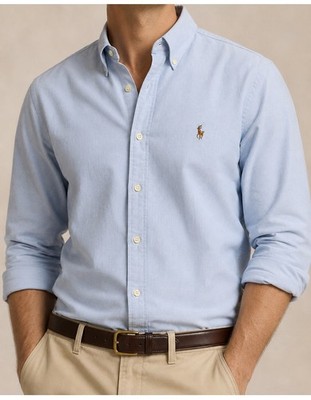 Ralph Lauren Yarmouth Oxford Hemd Hellblau Gr 17½ / 34 3XL Baumwolle 